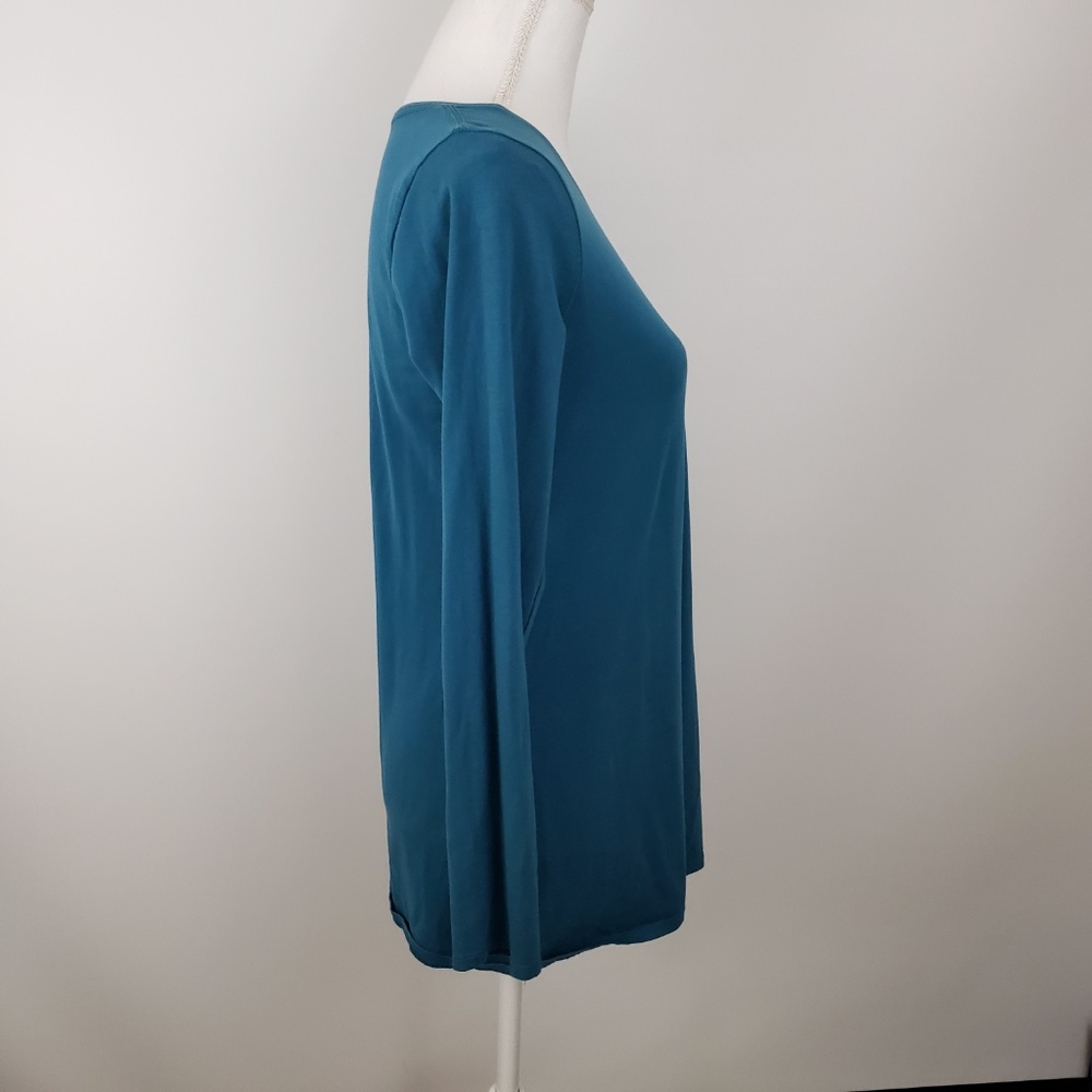 PureJill J Jill long sleeve stretch pima shirt top - Picture 2 of 6